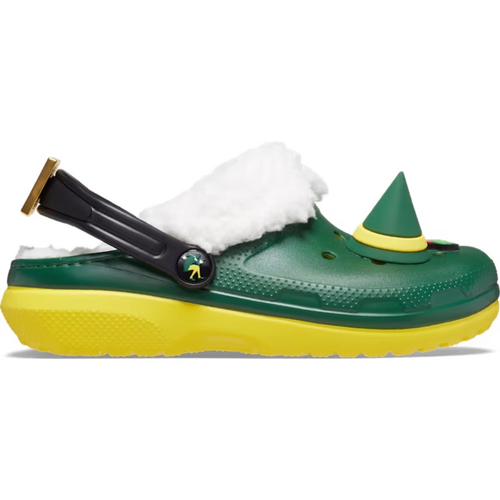 CROCS KIDS CLASSIC ELF CLOGS IN LEMON GREEN J 3 - Picture 4 of 11
